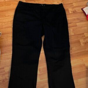 Lee Rider Black Bootcut Pull On Pants Size 18M